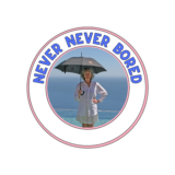 logo pink blue and yellow retro surf club logo
